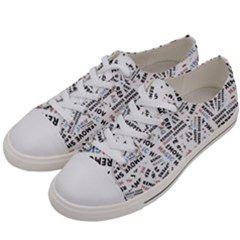 Embrace The Magic Inspirational Phrase Pattern Men s Low Top Canvas Sneakers by dflcprintsclothing