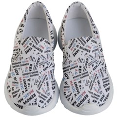 Embrace The Magic Inspirational Phrase Pattern Kids Lightweight Slip Ons by dflcprintsclothing