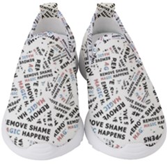 Embrace The Magic Inspirational Phrase Pattern Kids  Slip On Sneakers by dflcprintsclothing