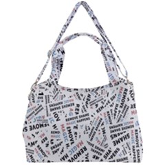 Embrace The Magic Inspirational Phrase Pattern Double Compartment Shoulder Bag by dflcprintsclothing