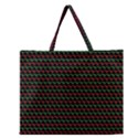 Geometric Abstract Pattern Line Zipper Large Tote Bag View1