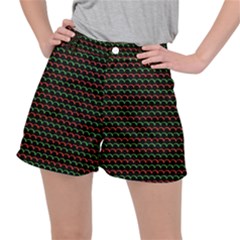 Geometric Abstract Pattern Line Women s Ripstop Shorts