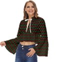 Geometric Abstract Pattern Line Boho Long Bell Sleeve Top View2