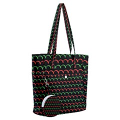 Geometric Abstract Pattern Line Everyday Shoulder Bag With Pouch Bag