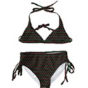 Geometric Abstract Pattern Line Kids  Classic Bikini Set View1