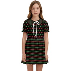 Geometric Abstract Pattern Line Kids  Sweet Collar Dress by Salmanaz77