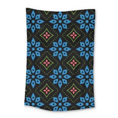 Flower Pattern Flora Floral Seamless Small Tapestry