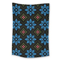 Flower Pattern Flora Floral Seamless Large Tapestry