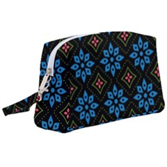 Flower Pattern Flora Floral Seamless Wristlet Pouch Bag (large) by Salmanaz77