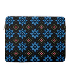 Flower Pattern Flora Floral Seamless 15  Vertical Laptop Sleeve Case With Pocket