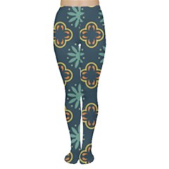 Flowers Pattern Design Abstract Tights