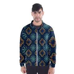 Flowers Pattern Design Abstract Men s Windbreaker