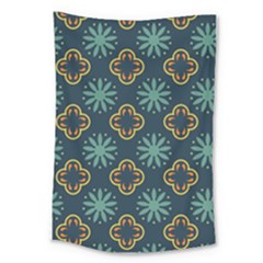 Flowers Pattern Design Abstract Large Tapestry