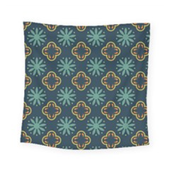 Flowers Pattern Design Abstract Square Tapestry (small)