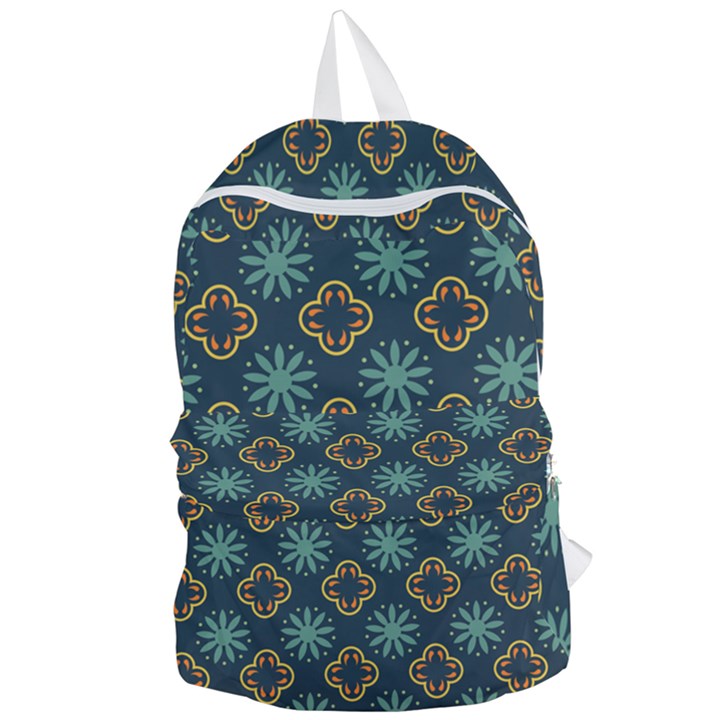 Flowers Pattern Design Abstract Foldable Lightweight Backpack