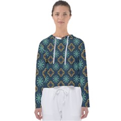 Flowers Pattern Design Abstract Women s Slouchy Sweat