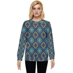 Flowers Pattern Design Abstract Hidden Pocket Sweatshirt