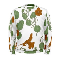 Nasturtium Flowers Plant Leaves Men s Sweatshirt