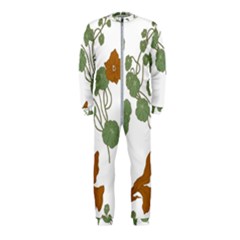 Nasturtium Flowers Plant Leaves Onepiece Jumpsuit (kids)