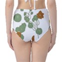 Nasturtium Flowers Plant Leaves Classic High-Waist Bikini Bottoms View2