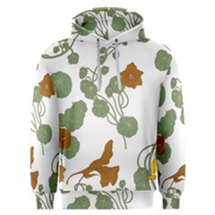 Nasturtium Flowers Plant Leaves Men s Overhead Hoodie