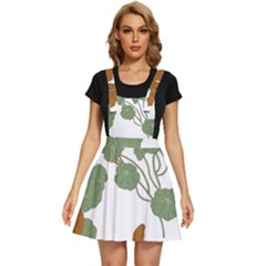 Nasturtium Flowers Plant Leaves Apron Dress by Salmanaz77