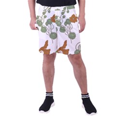 Nasturtium Flowers Plant Leaves Men s Pocket Shorts by Salmanaz77