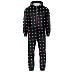 Pattern Dots Wallpaper Seamless Hooded Jumpsuit (men)