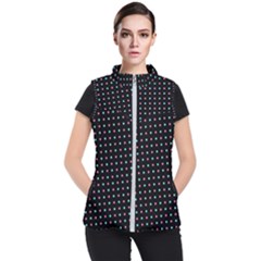 Pattern Dots Wallpaper Seamless Women s Puffer Vest