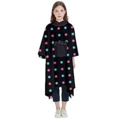 Pattern Dots Wallpaper Seamless Kids  Hooded Rain Ponchos by Salmanaz77