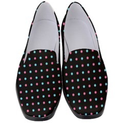 Pattern Dots Wallpaper Seamless Women s Classic Loafer Heels by Salmanaz77