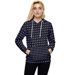 Pattern Dots Wallpaper Seamless Women s Lightweight Drawstring Hoodie