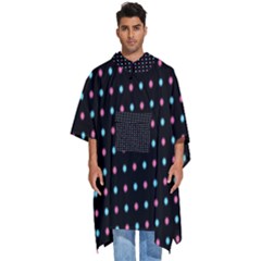 Pattern Dots Wallpaper Seamless Men s Hooded Rain Ponchos by Salmanaz77