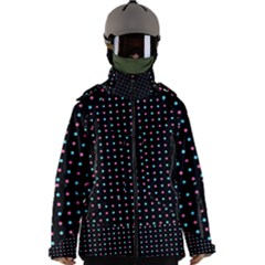 Pattern Dots Wallpaper Seamless Men s Zip Ski And Snowboard Waterproof Breathable Jacket