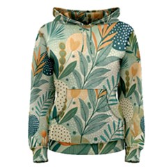 Leaves Pattern Flora Women s Pullover Hoodie