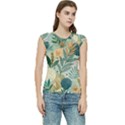 Leaves Pattern Flora Women s Raglan Cap Sleeve T-Shirt View1