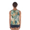 Leaves Pattern Flora Sport Tank Top  View2