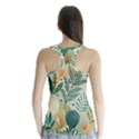 Leaves Pattern Flora Racer Back Sports Top View2