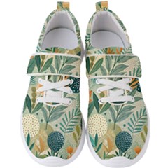 Leaves Pattern Flora Men s Velcro Strap Shoes by Salmanaz77