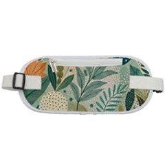 Leaves Pattern Flora Rounded Waist Pouch by Salmanaz77