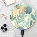 Leaves Pattern Flora Wireless Fast Charger(White) View1