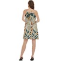 Leaves Pattern Floral Mini Camis Dress With Pockets View4