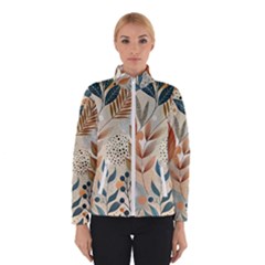 Leaves Pattern Floral Women s Bomber Jacket by Salmanaz77