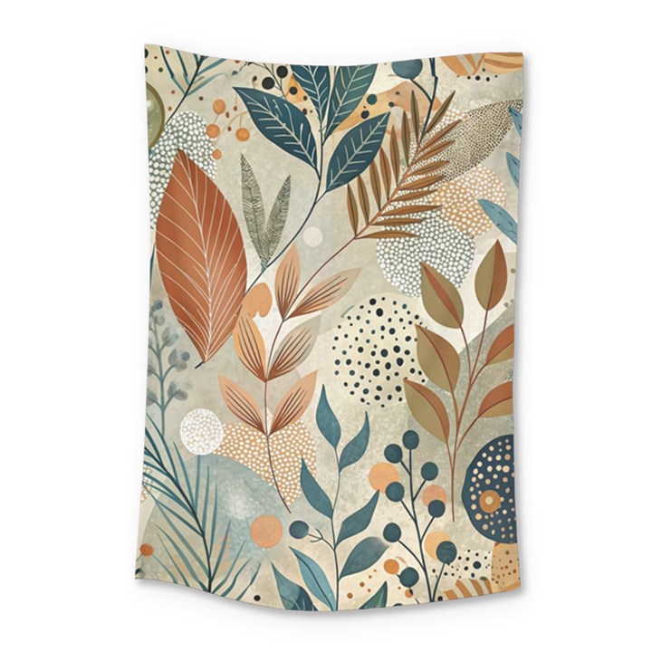 Leaves Pattern Floral Small Tapestry