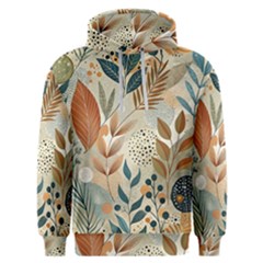 Leaves Pattern Floral Men s Overhead Hoodie