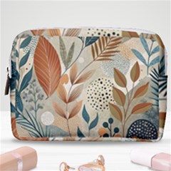 Leaves Pattern Floral Make Up Pouch (medium) by Salmanaz77