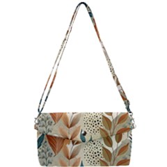 Leaves Pattern Floral Removable Strap Clutch Bag