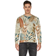 Leaves Pattern Floral Men s Fleece Sweatshirt by Salmanaz77