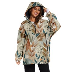 Leaves Pattern Floral Women s Ski And Snowboard Waterproof Breathable Jacket by Salmanaz77