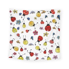 Seamless Pattern Nature Flowers Square Tapestry (small)